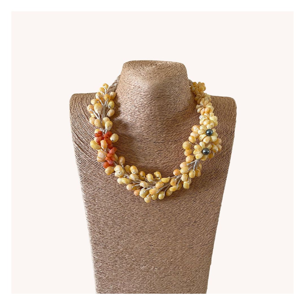 Taiana Shell & Tahitian Pearl Necklace