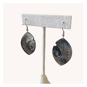 Mother of Pearl Oval Earrings