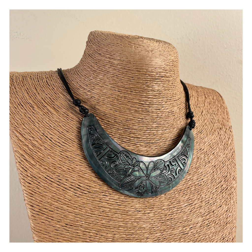 Tiare Crescent Necklace