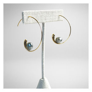 Keshi Tahitian Pearl Hoop 2