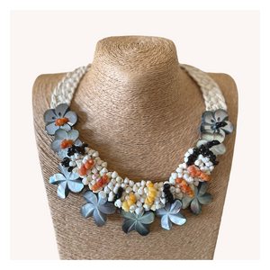 Plumeria Shell Necklace