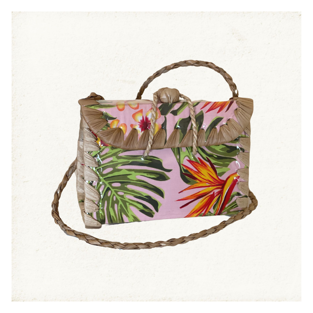 Pink Monstera Pae'ore Purse