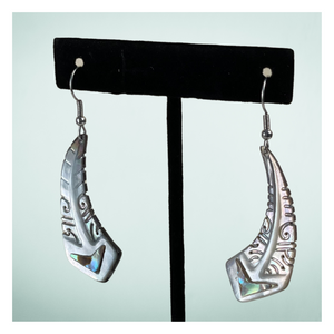 Arue Paua Shell Curve Earrings