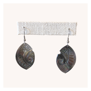 Mother of Pearl Oval Earrings