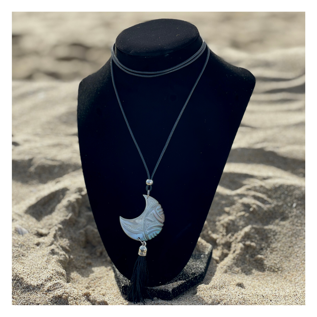 Moon Mother of Pearl Necklace