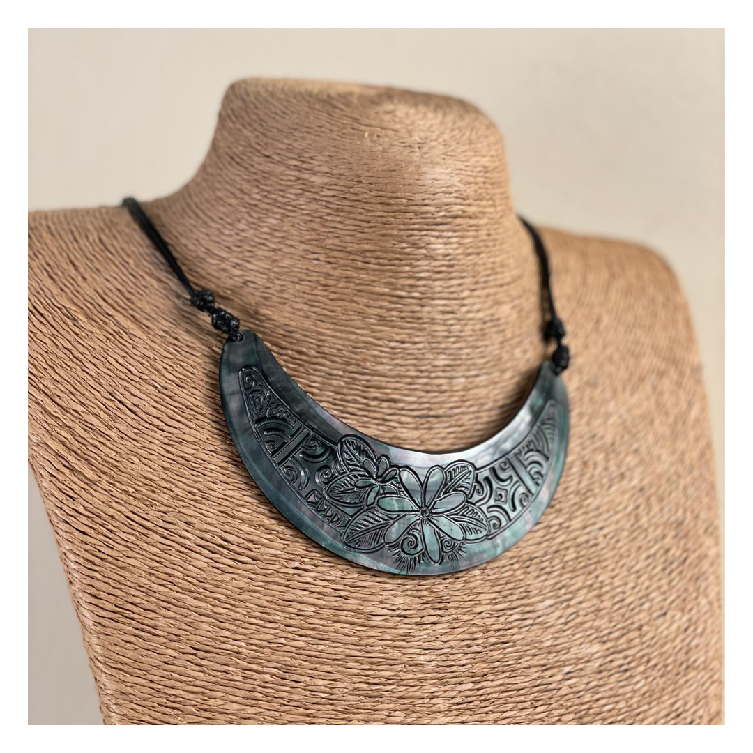 Tiare Crescent Necklace