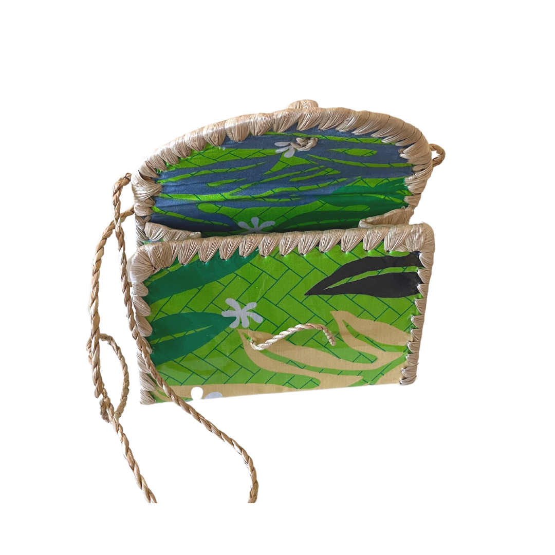 Green Crossbody Tahitian Purse