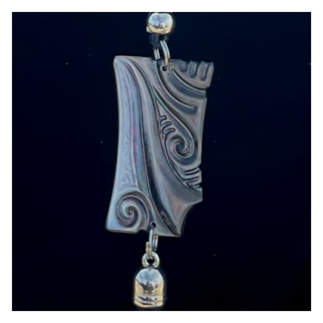 Carved Mother of Pearl Pendant